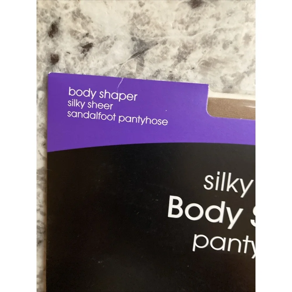 George Silky Sheer Shaper Body Shaper Sandlefoot Panty Hose 4858 Nude Plus NEW